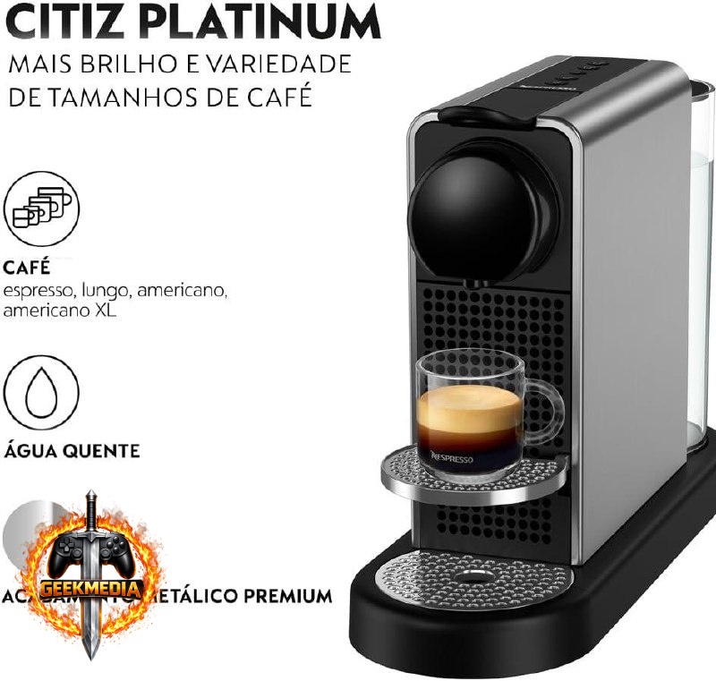 Cafeteira Nespresso CitiZ Titânio 220V
