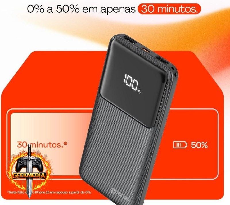 Power Bank Geonav 10000mAh 20W USB-C