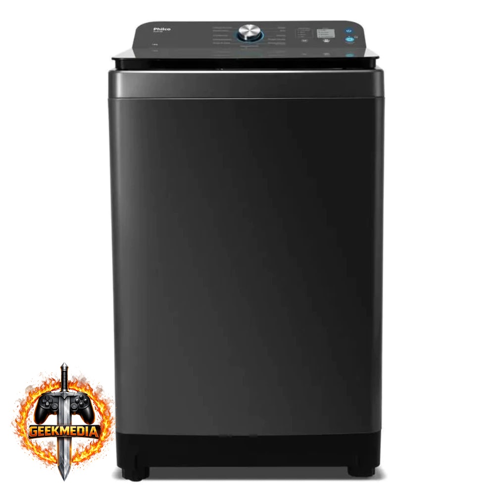 Máquina de Lavar Philco 14 Kg Preto 220V