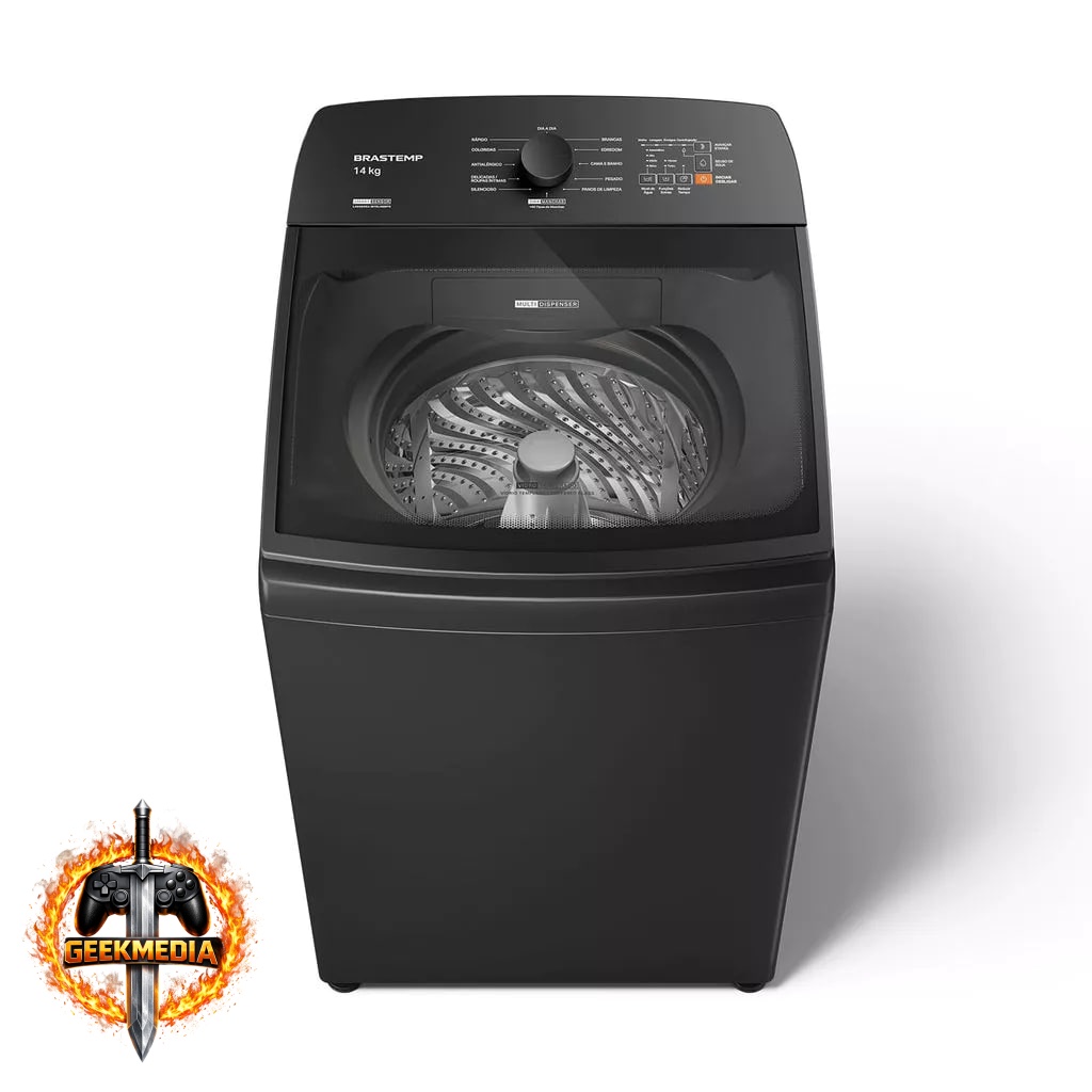 Máquina de Lavar Brastemp 14kg Cinza Platinum