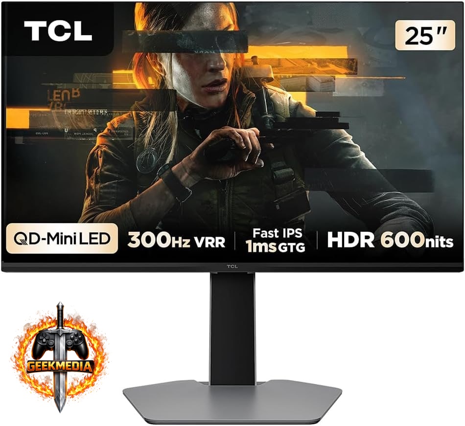 Monitor Gamer TCL 25" QD-Mini LED 300Hz