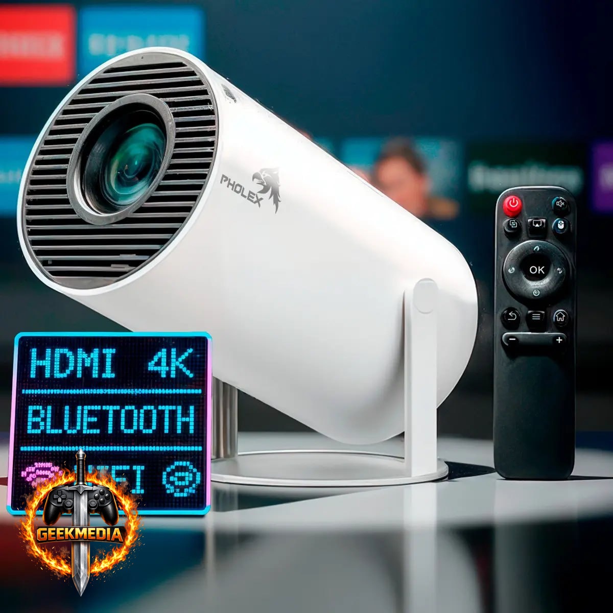 Pholex HY300 Mini Projetor Portátil