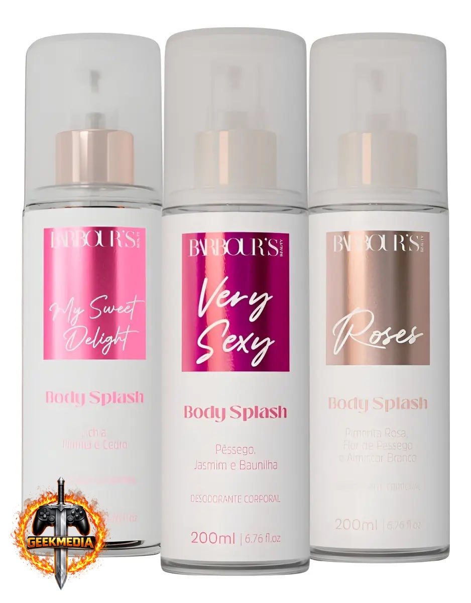 3 Body Splash Very Sexy Delight Roses Barbour's Beauty