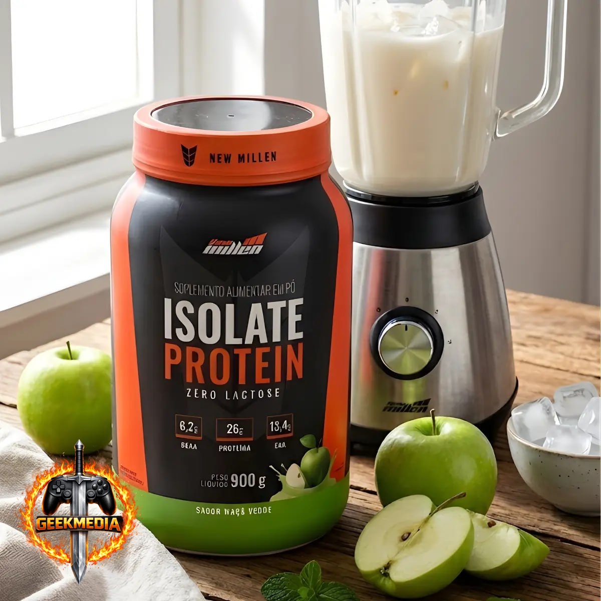 Whey Isolado New Millen Isolate Protein Pó 900g