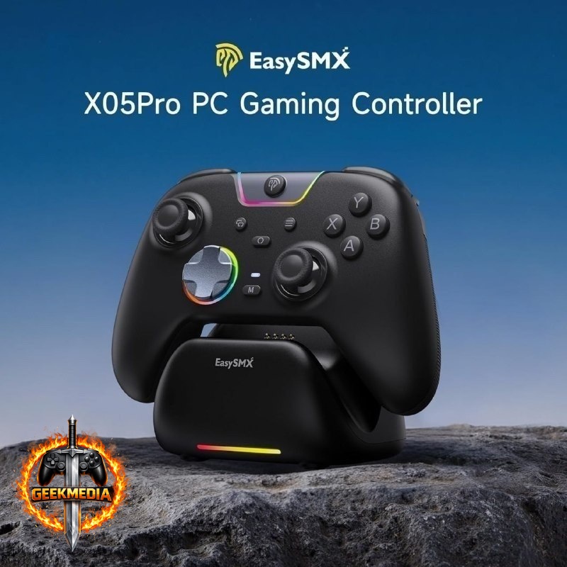 Controle Sem Fio EasySMX X05 PRO RGB
