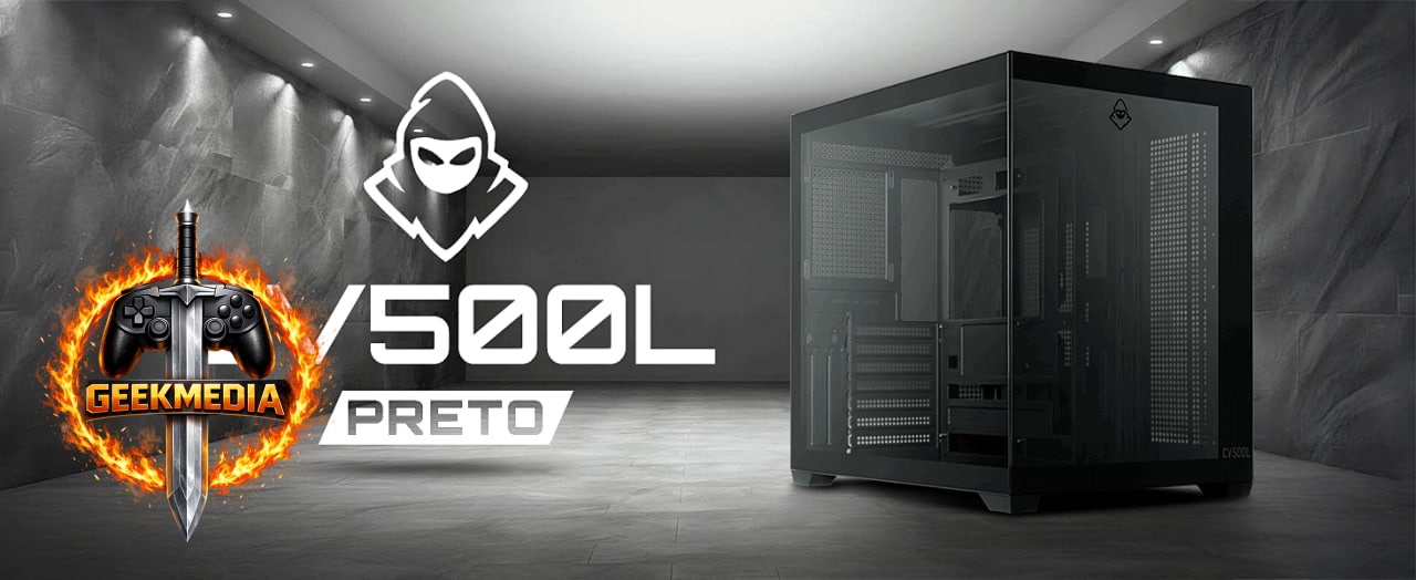 Gabinete Gamer Aquário Mancer CV500L, Mid Tower