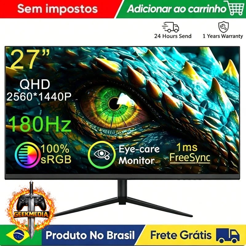 Monitor HOESD.a 2K 180Hz Gamer 27"