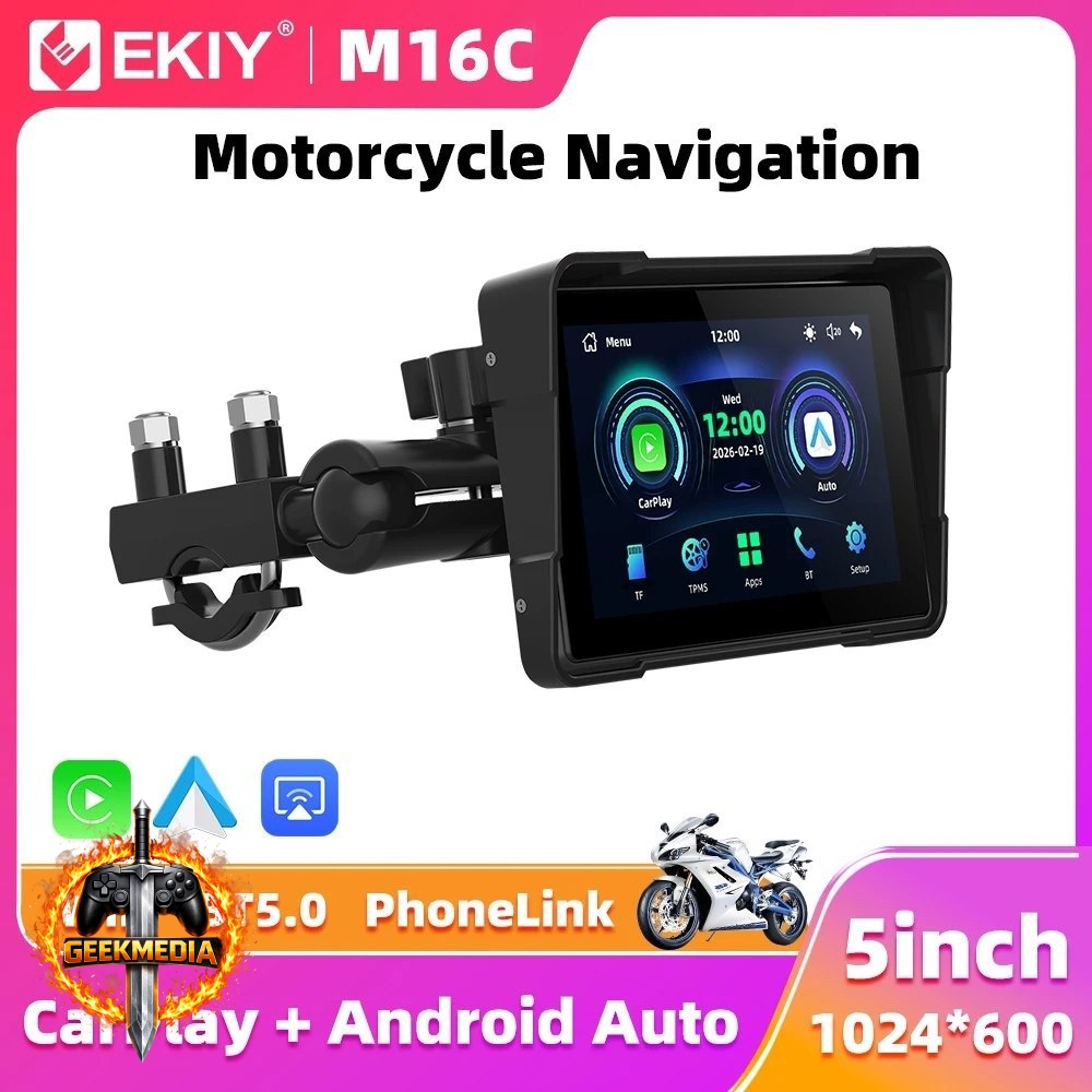 Moto Carplay M16 EKIY 5.0 polegadas
