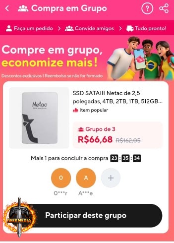 SSD NETAC 128GB