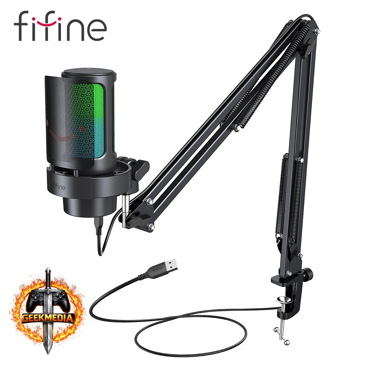 Microfone Condensador Gamer Fifine A8T
