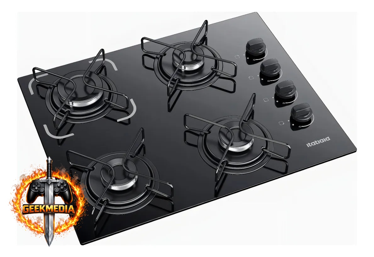 Cooktop Itatiaia Essencial 4 Bocas cor Preto