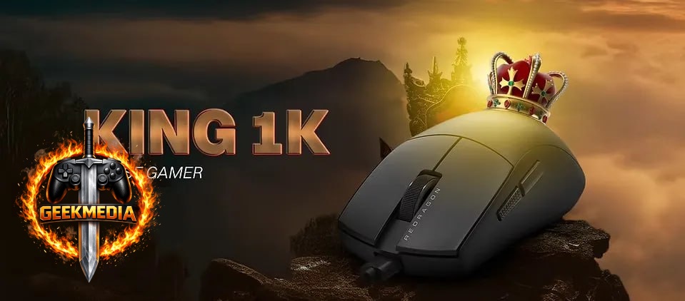 Mouse Redragon Ultra Light K1ng M724 1k Hz