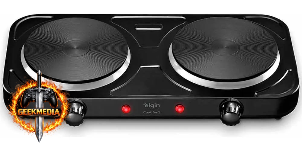 Fogão Cooktop Elétrico Elgin 2 Bocas Preto 127v