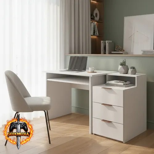 Mesa De Escritório Com Gaveteiro