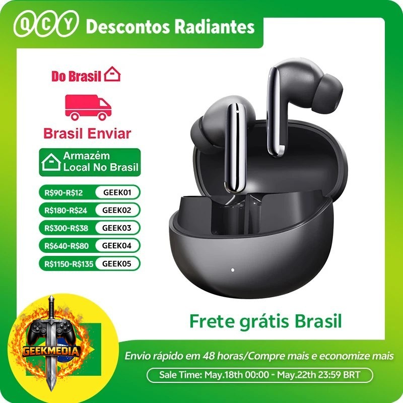 Fones de ouvido QCY MeloBuds Pro ANC