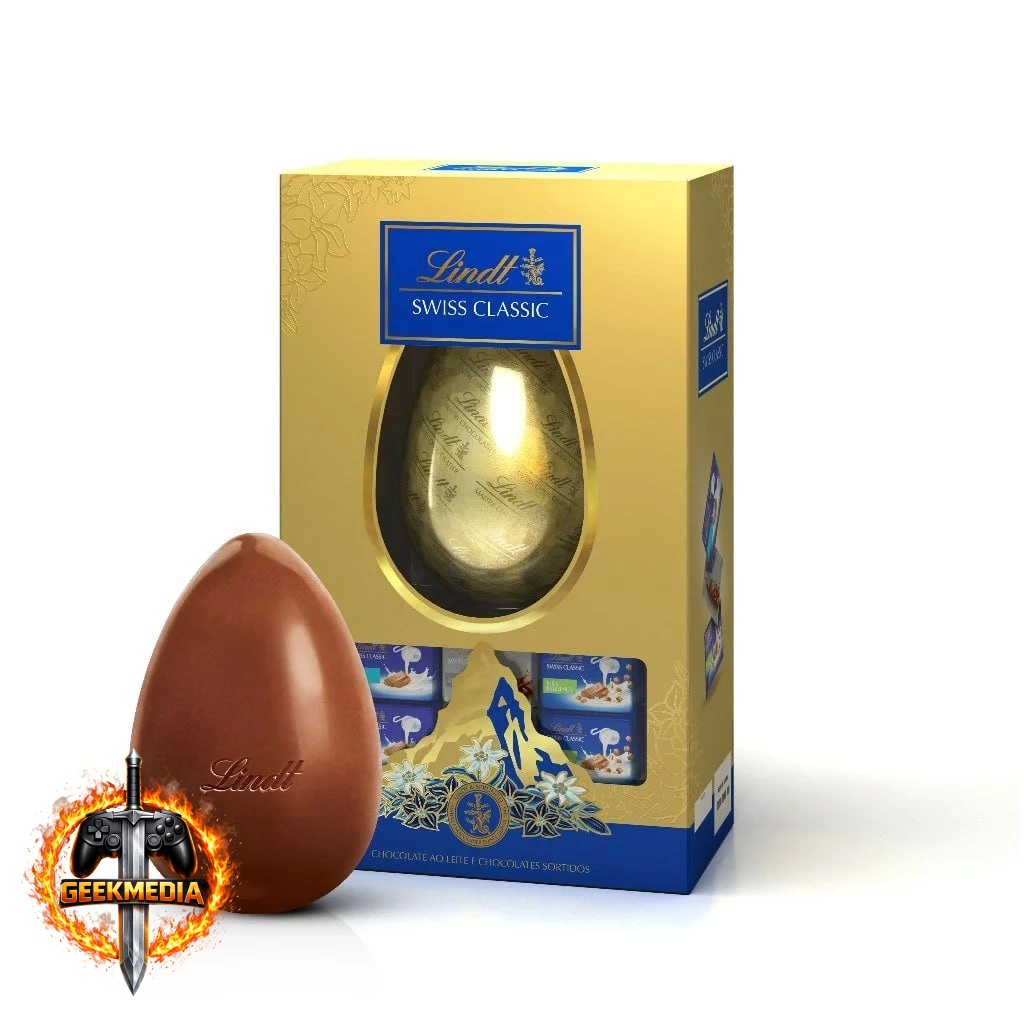 Ovo De Páscoa Lindt Swiss Classic Ao Leite 130g
