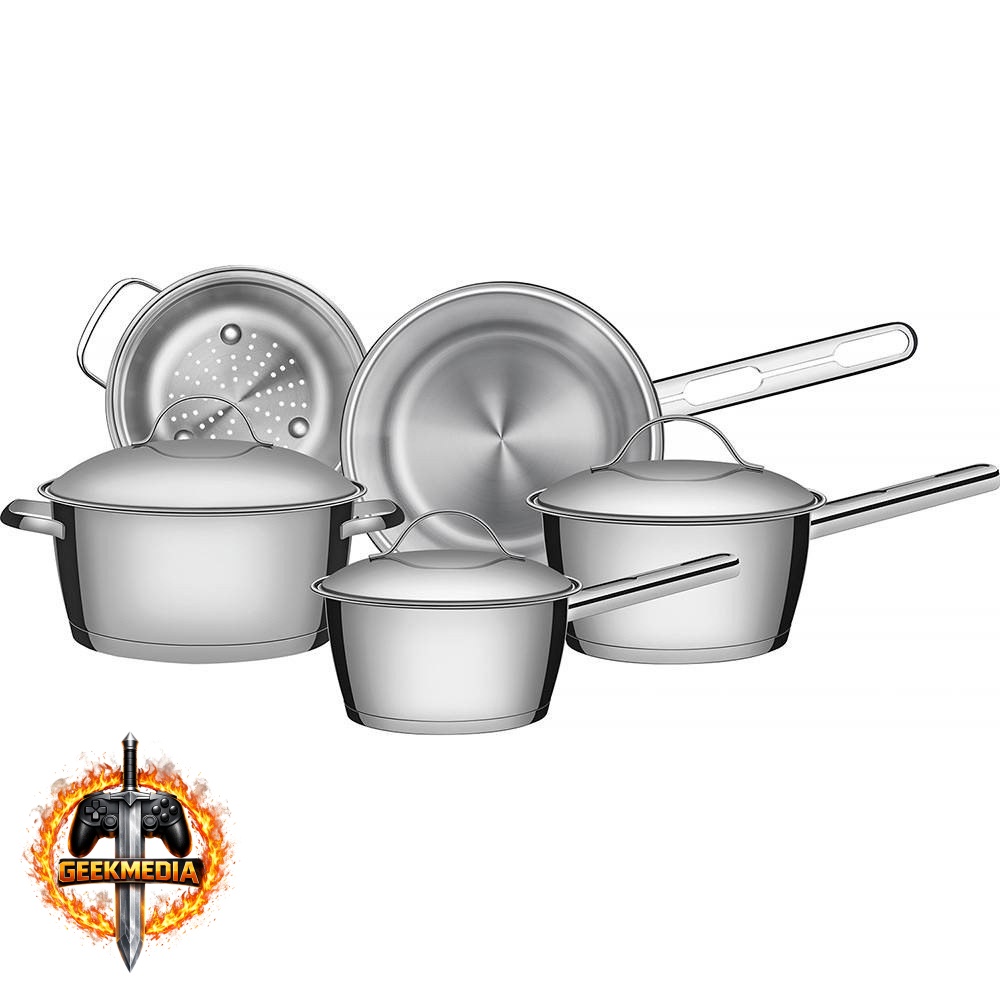 Jogo Panelas Aço Inox Tramontina Allegra 5 Peças