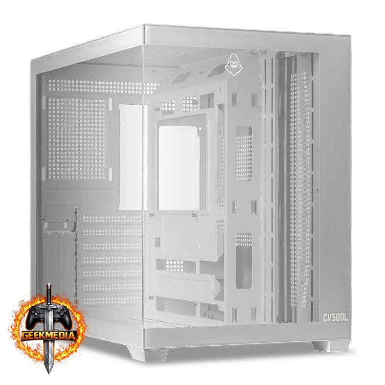 Gabinete Gamer Mancer Aquário CV500L Branco