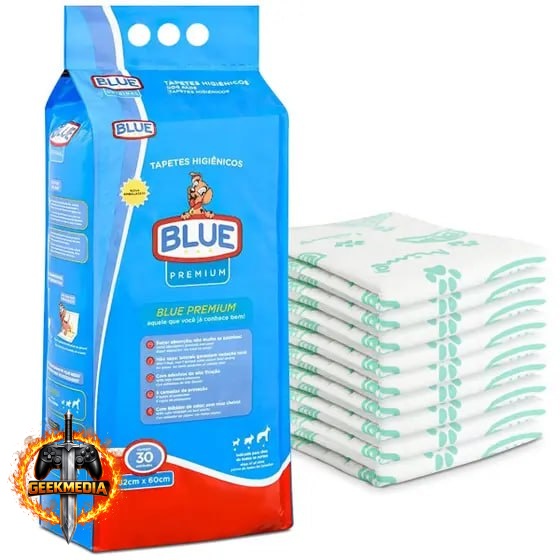Blue Premium Tapete Higiênico Cães 30 Unidades