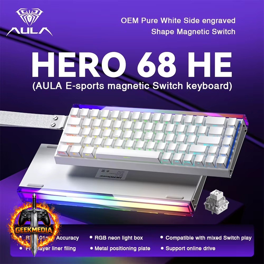 Teclado Magnético Gamer Hero 68HE
