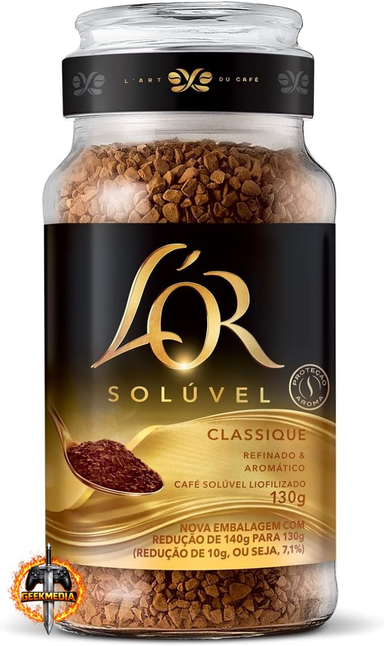 L'OR Café Solúvel Classique - Pote Vidro 130g