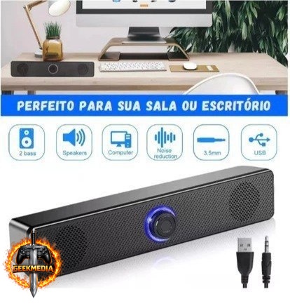 Soundbar LED Gamer USB P2