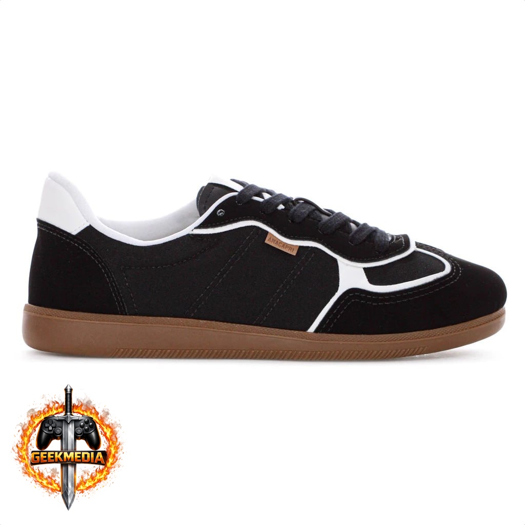 Tênis Anacapri A'25 Preto e Branco - Feminino