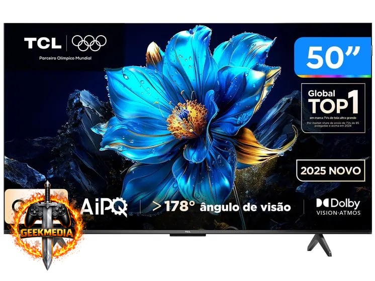 Smart TV TCL 50" 4K QLED Google TV