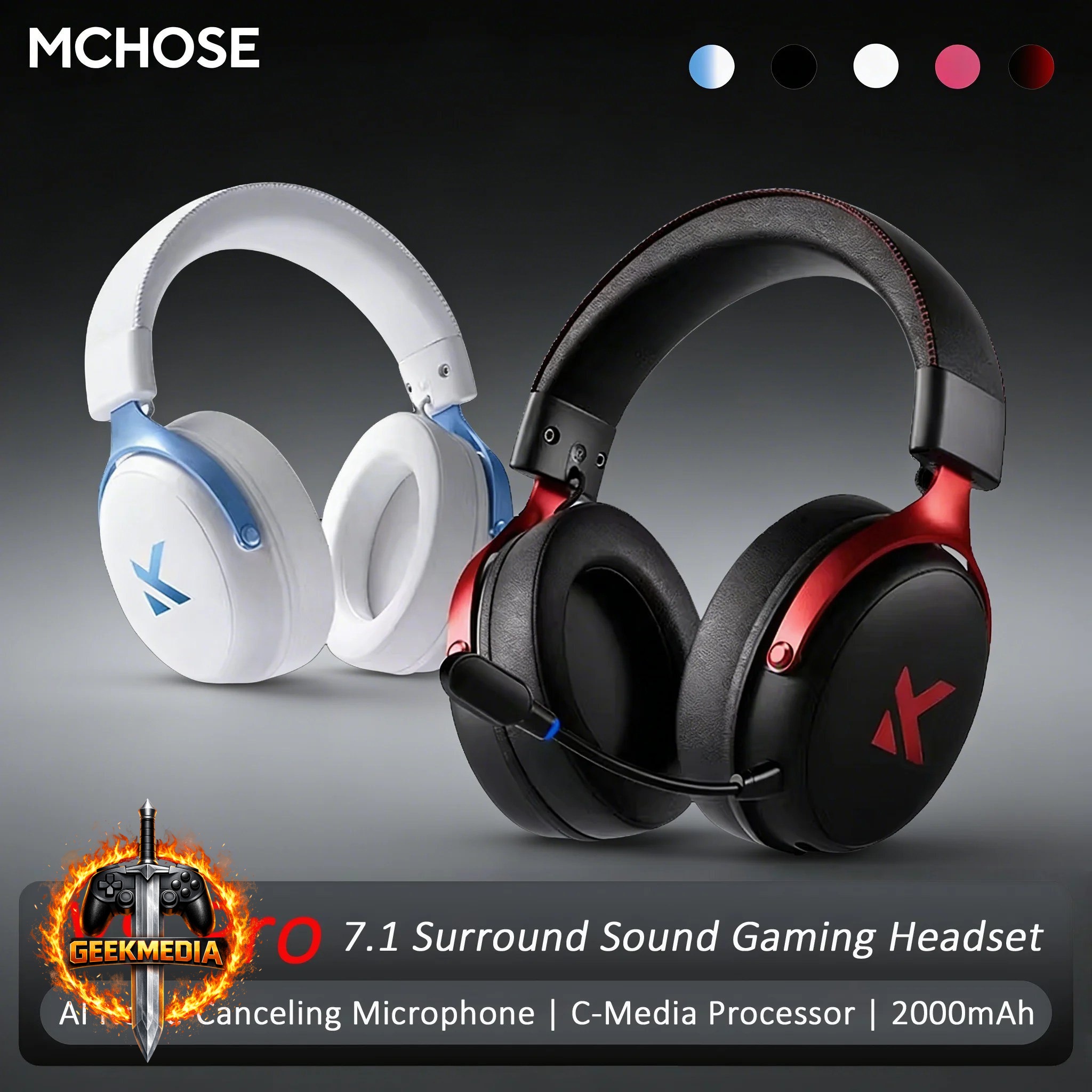 Headset Sem Fio Mchose V9 Pro