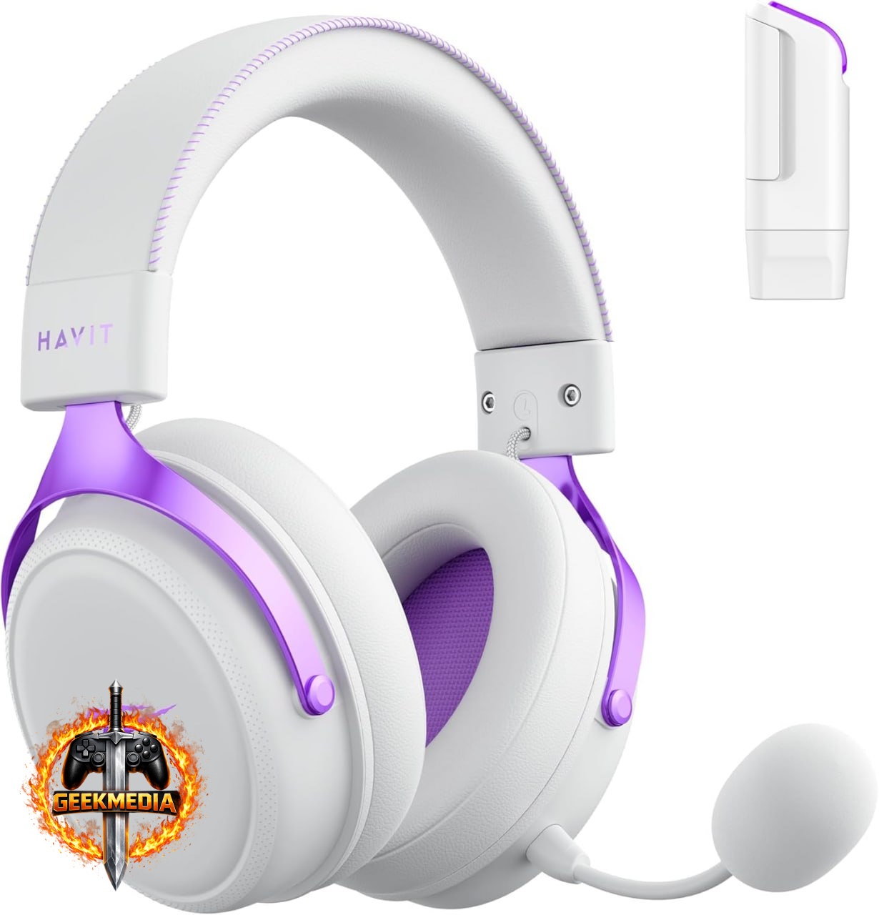 Havit Headphone H2015YG White Purple