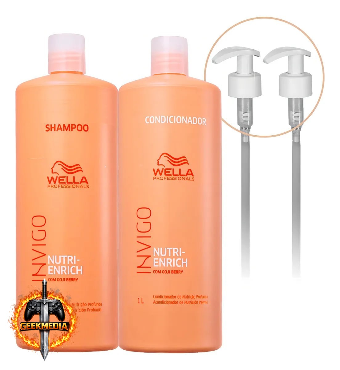 Wella Invigo Nutri Enrich - Kit Shampoo Condicionador Válvulas