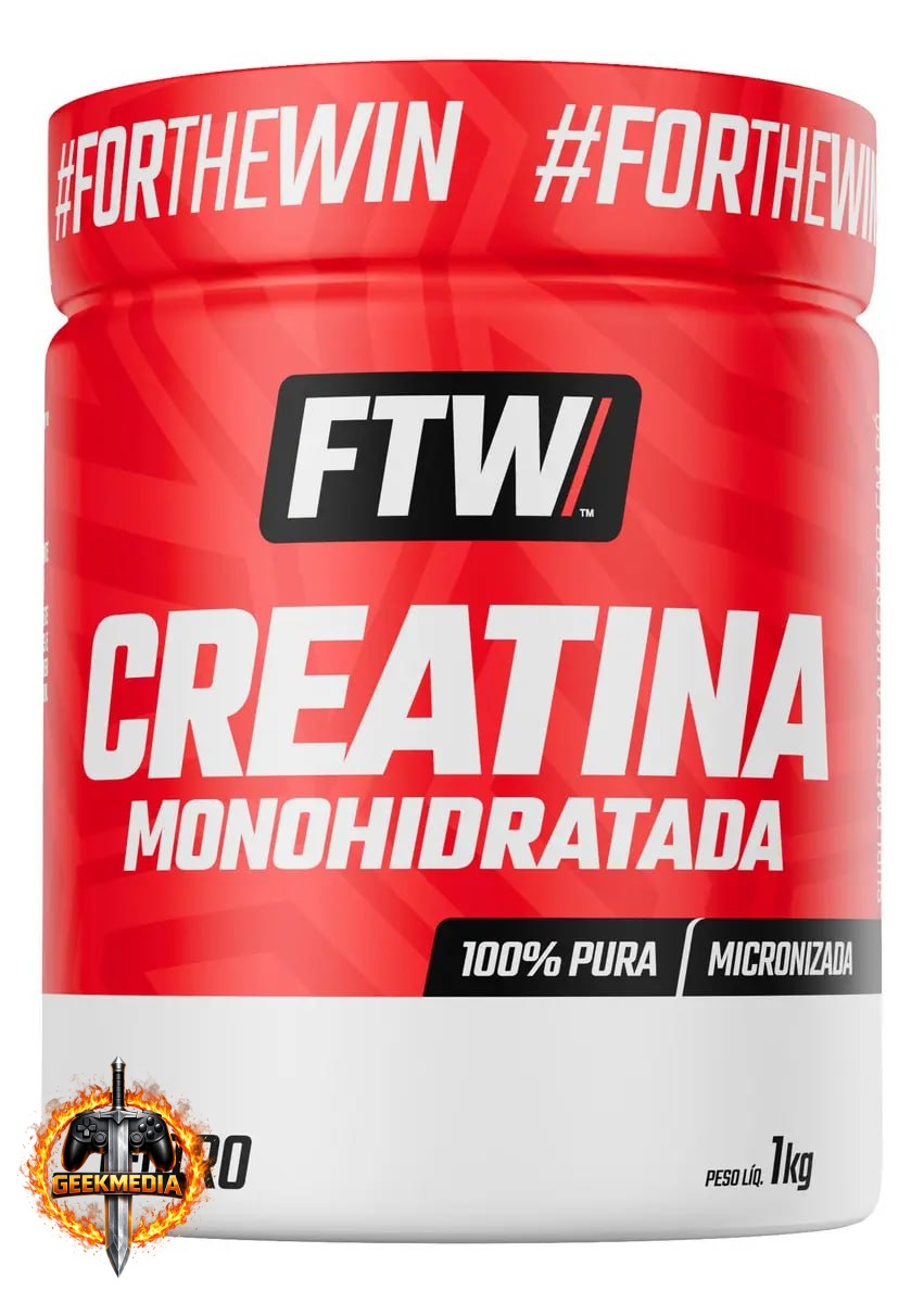 Creatina Monohidratada 100% Pura Pote 1kg - FTW