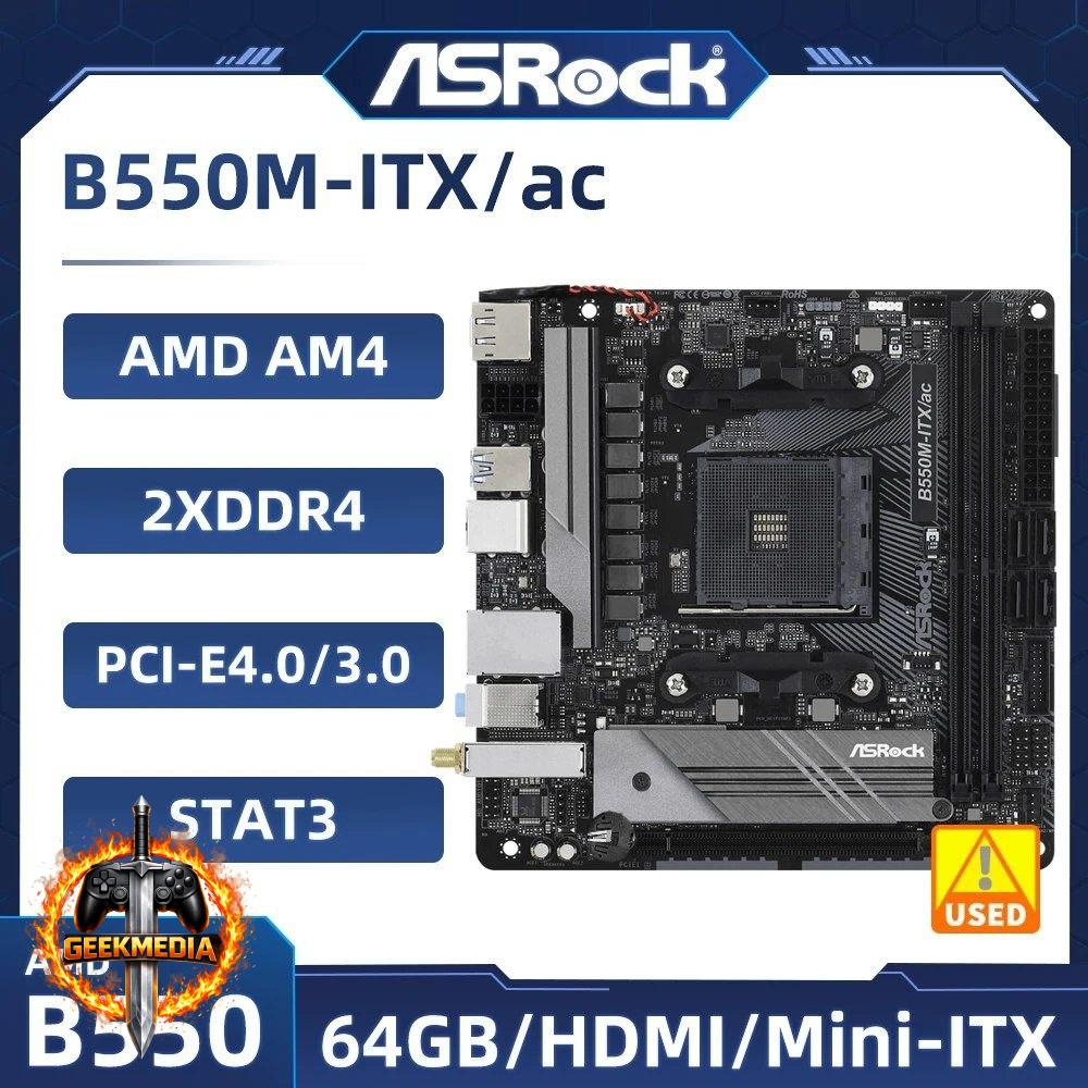 Placa mãe B550I Itx Ac Asrock