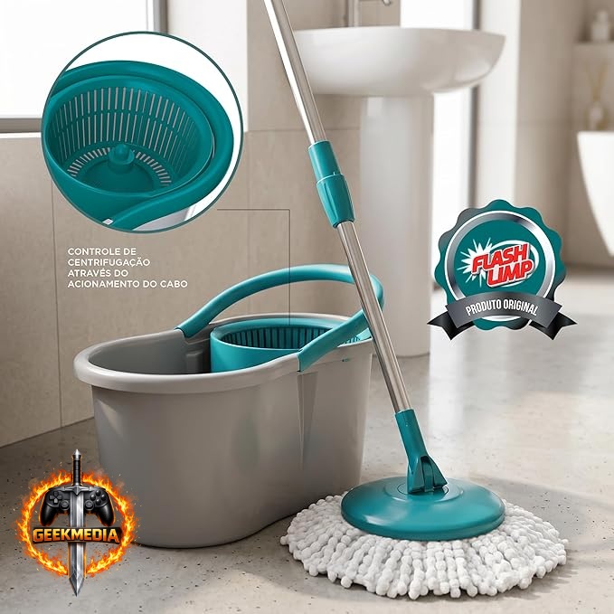 Flash Limp Mop Giratório Fit