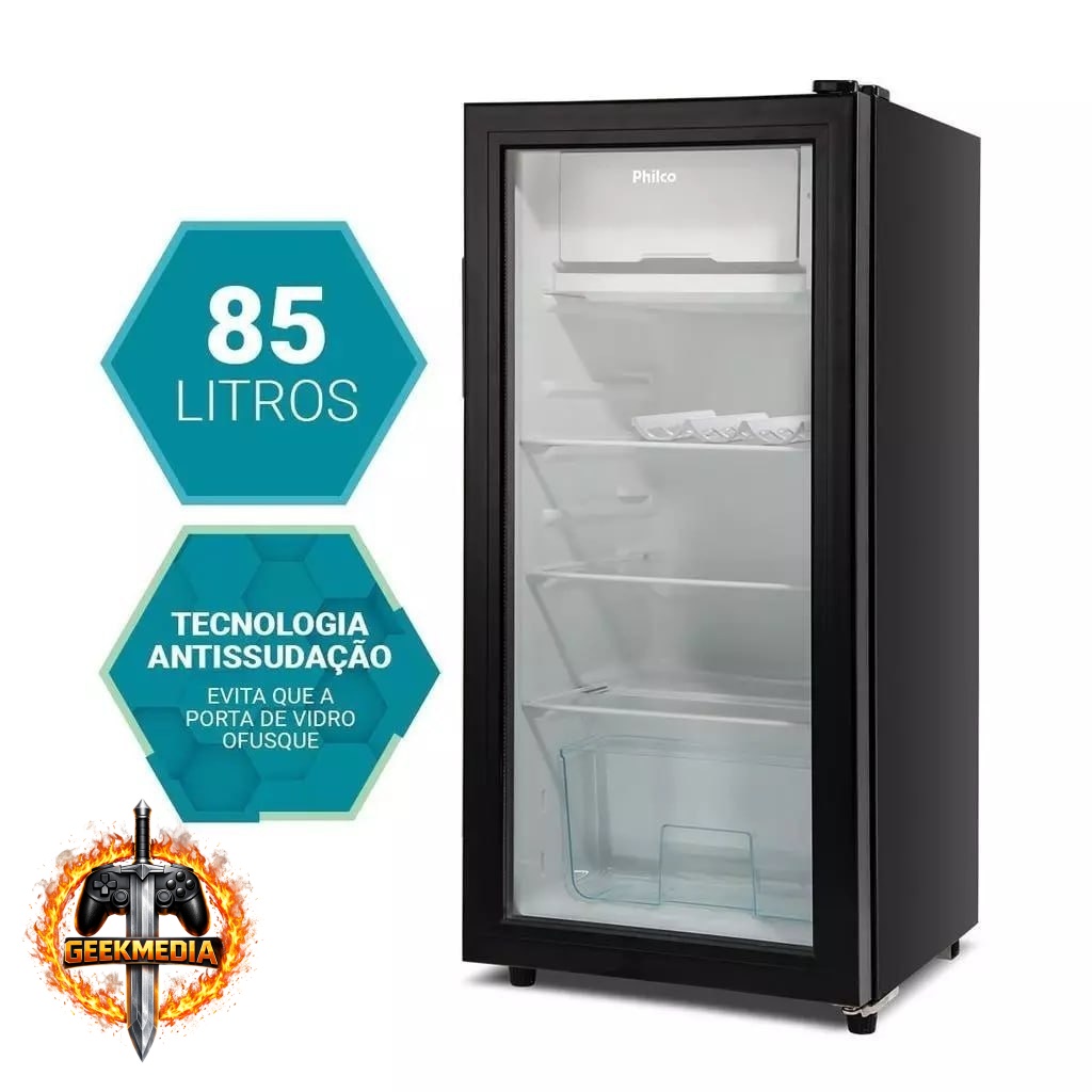 Frigobar Philco 85L Preto PFG105PG