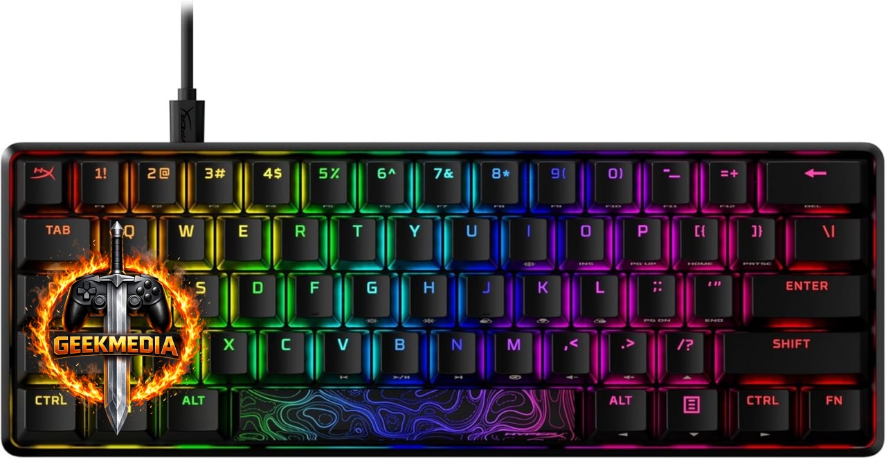 HyperX Alloy Origins 60 - Teclado Mecânico RGB - Preto