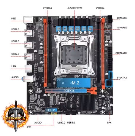 Kit de placa-mãe MOUGOL X99
