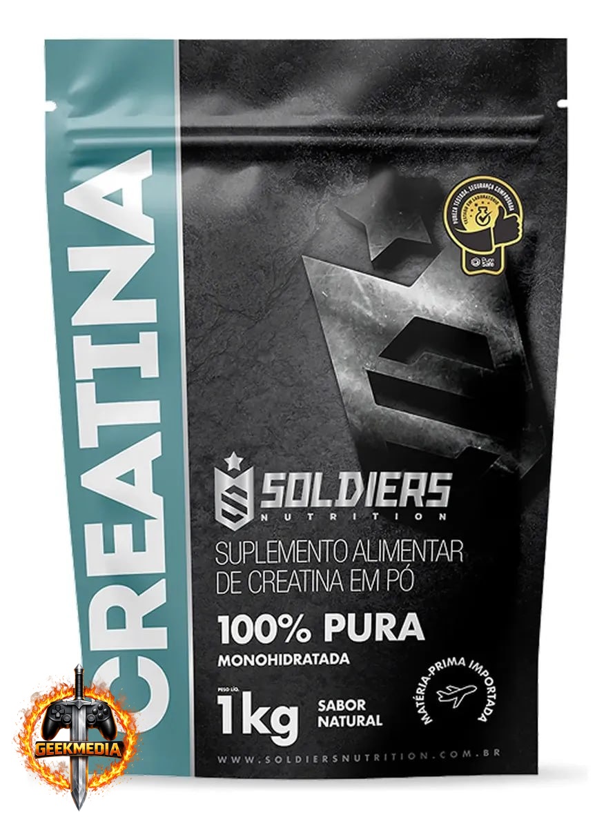Creatina 1kg Suplemento Monohidratada em pó 100% Pura