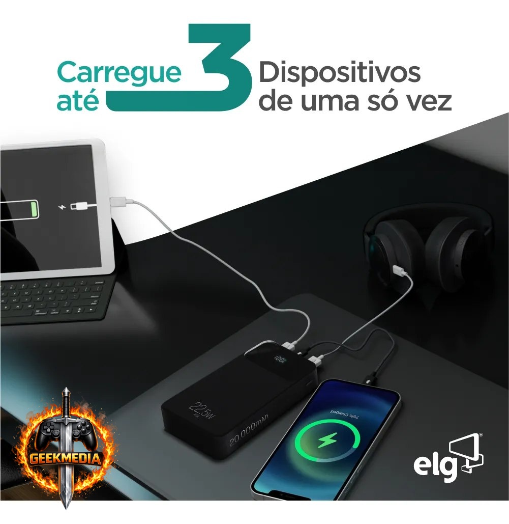Power Bank Pro 20000mAH ELG PB200BK