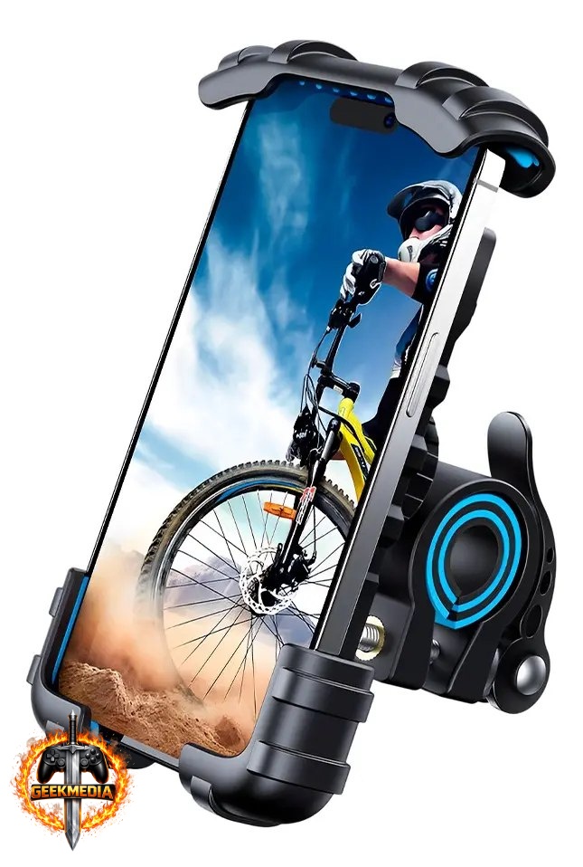 Suporte Celular Lamicall Pra Guidão Moto Bicicleta Azul