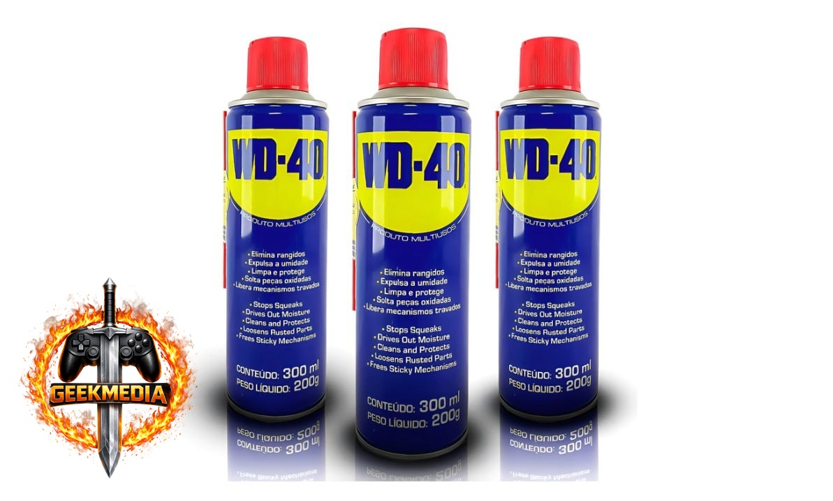 WD-40 Desengripante Lubrificante Spray 300ml - Kit 3 Unidades