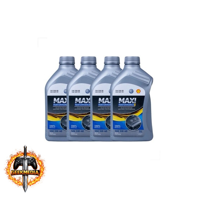 Kit 4L Óleo Motor Volkswagen 5w40 Sintético