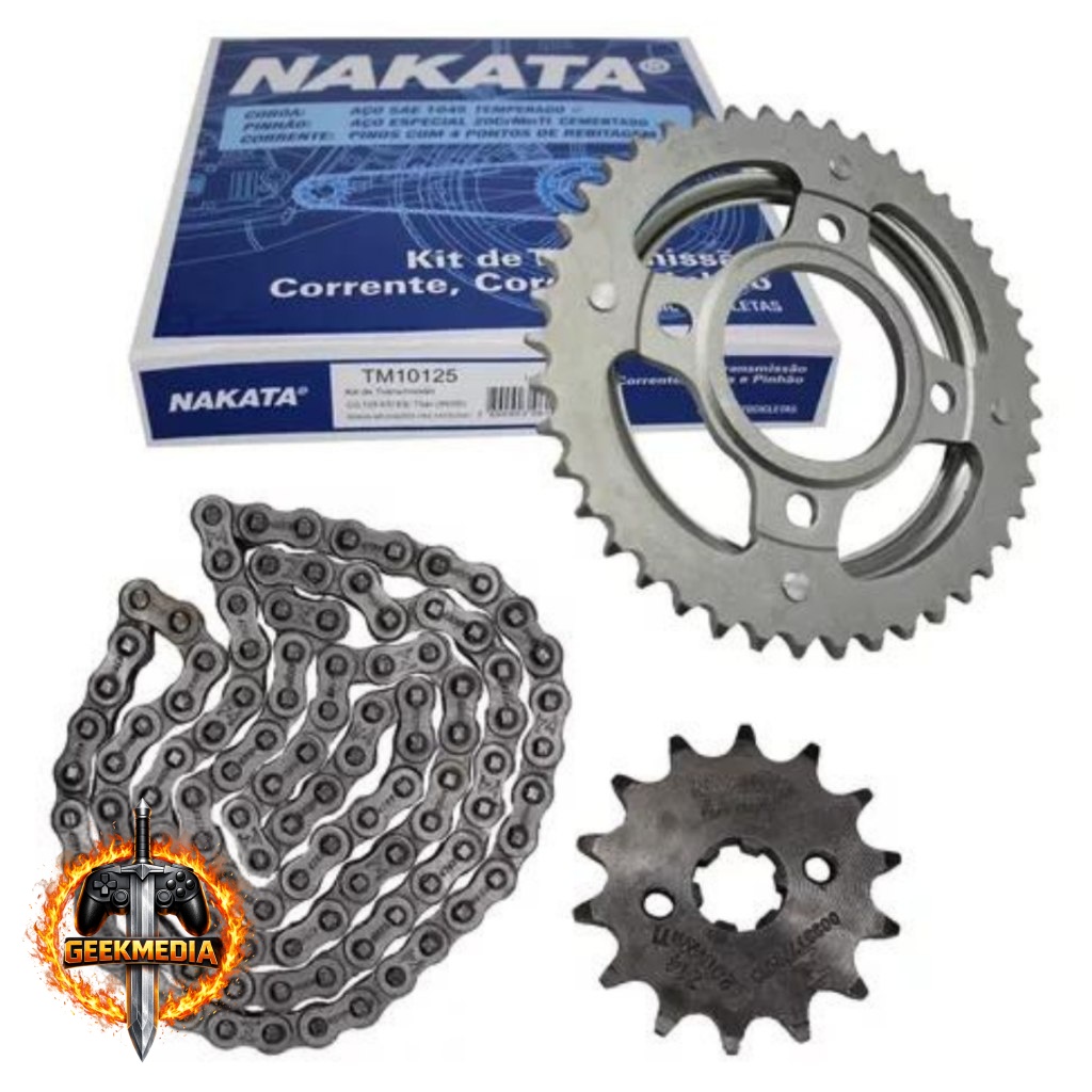 Kit Relação Transmissão Honda CG 125 Titan Nakata