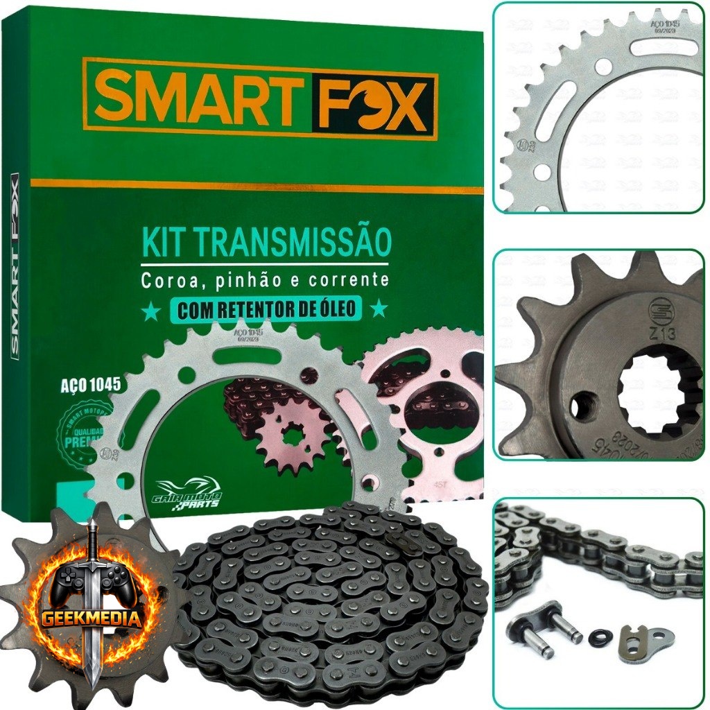 Kit Transmissão Xre 300 Aço 1045