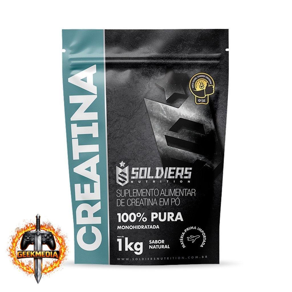 1KG Creatina Suplemento Monohidratada em Pó 100% Pura Importada