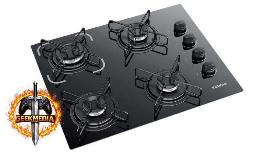 Fogão Cooktop 4 Bocas Bivolt Itatiaia Essencial Preto