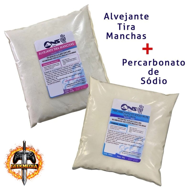 Tira Manchas Alvejante 1kg  Percarbonato de Sódio 1kg