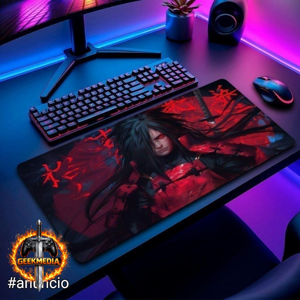Mouse Pad Gamer Naruto Antiderrapante Grande 70x35