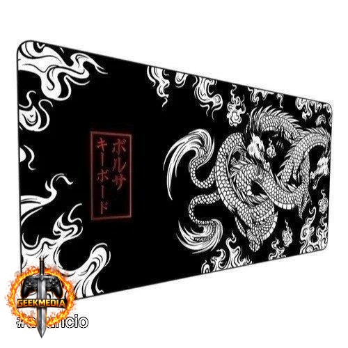 Mouse Pad Gamer Profissional - Dragão Chinês Japonês