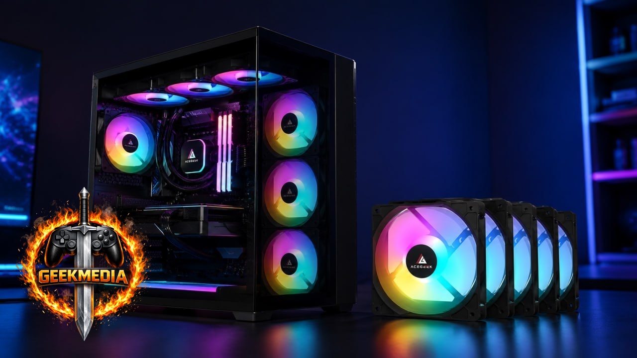 Kit 5 Ventoinhas Acegeek Rw12 5x1 Rainbow